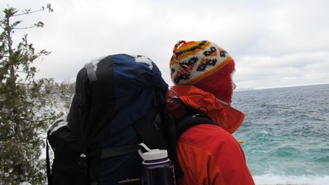 Photo from Snowshoe camping, Bruce National Peninsula Park