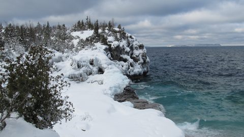 Photo from Snowshoe camping, Bruce National Peninsula Park