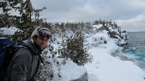 Photo from Snowshoe camping, Bruce National Peninsula Park