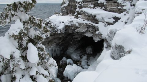Photo from Snowshoe camping, Bruce National Peninsula Park