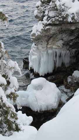 Photo from Snowshoe camping, Bruce National Peninsula Park