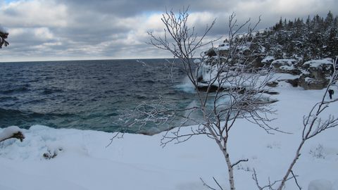 Photo from Snowshoe camping, Bruce National Peninsula Park