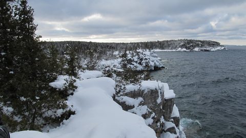 Photo from Snowshoe camping, Bruce National Peninsula Park