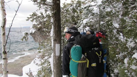 Photo from Snowshoe camping, Bruce National Peninsula Park
