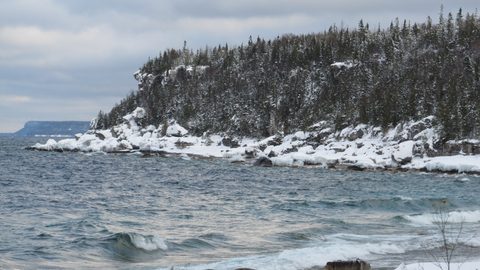 Photo from Snowshoe camping, Bruce National Peninsula Park