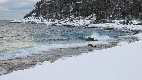 Photo from Snowshoe camping, Bruce National Peninsula Park