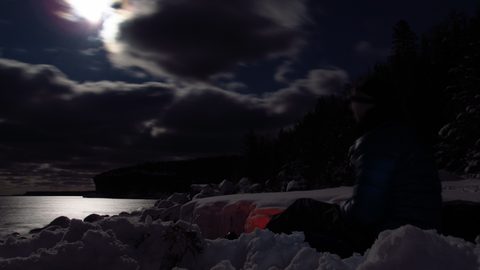 Photo from Snowshoe camping, Bruce National Peninsula Park