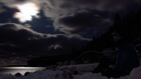 Photo from Snowshoe camping, Bruce National Peninsula Park