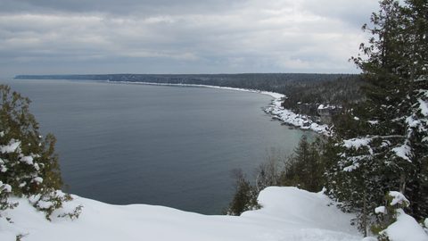 Photo from Snowshoe camping, Bruce National Peninsula Park