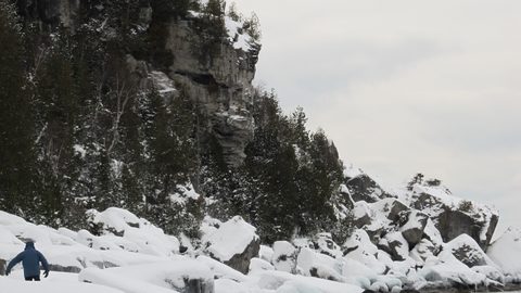 Photo from Snowshoe camping, Bruce National Peninsula Park