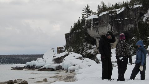 Photo from Snowshoe camping, Bruce National Peninsula Park