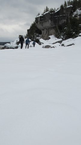 Photo from Snowshoe camping, Bruce National Peninsula Park