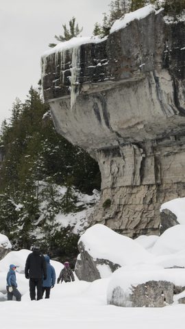 Photo from Snowshoe camping, Bruce National Peninsula Park