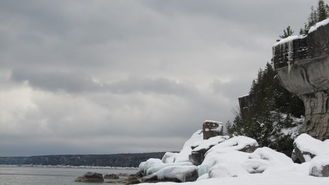 Photo from Snowshoe camping, Bruce National Peninsula Park