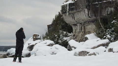Photo from Snowshoe camping, Bruce National Peninsula Park