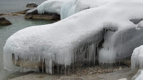 Photo from Snowshoe camping, Bruce National Peninsula Park