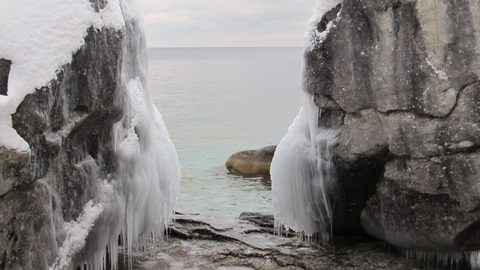 Photo from Snowshoe camping, Bruce National Peninsula Park