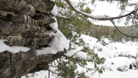 Photo from Snowshoe camping, Bruce National Peninsula Park