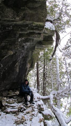 Photo from Snowshoe camping, Bruce National Peninsula Park
