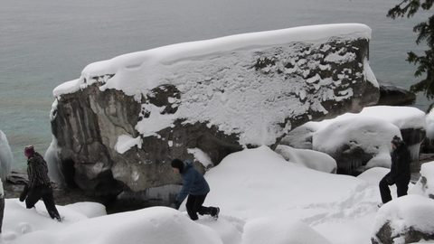 Photo from Snowshoe camping, Bruce National Peninsula Park
