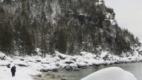 Photo from Snowshoe camping, Bruce National Peninsula Park