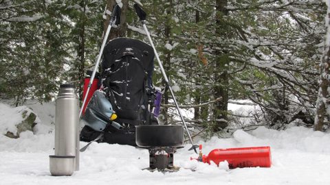 Photo from Snowshoe camping, Bruce National Peninsula Park