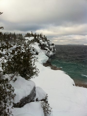 Photo from Snowshoe camping, Bruce National Peninsula Park