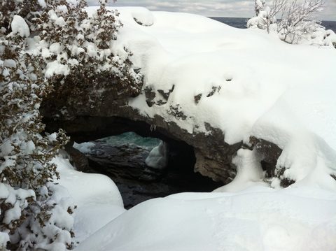 Photo from Snowshoe camping, Bruce National Peninsula Park