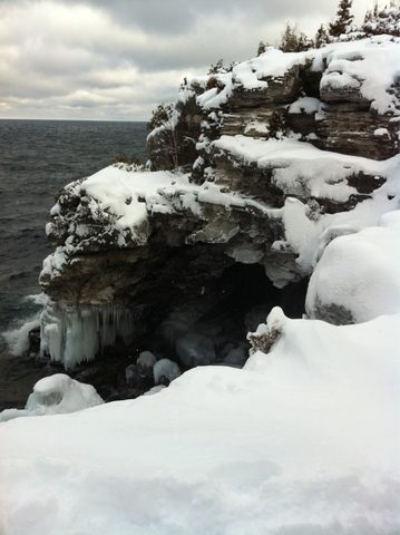 Photo from Snowshoe camping, Bruce National Peninsula Park