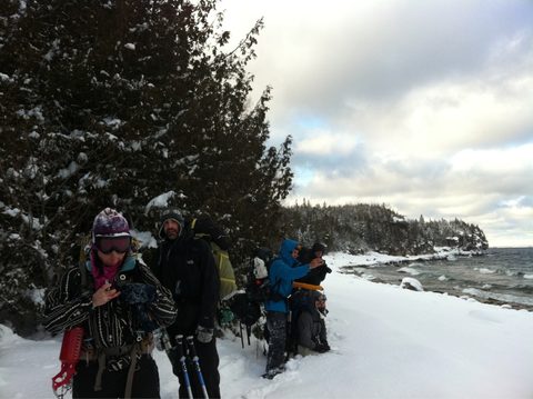 Photo from Snowshoe camping, Bruce National Peninsula Park