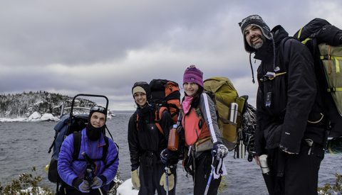 Photo from Snowshoe camping, Bruce National Peninsula Park
