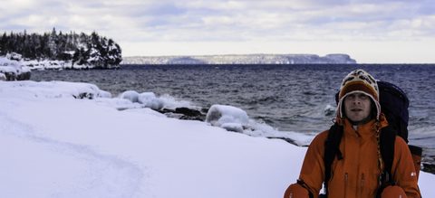 Photo from Snowshoe camping, Bruce National Peninsula Park