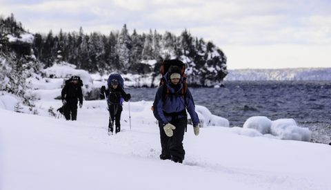 Photo from Snowshoe camping, Bruce National Peninsula Park