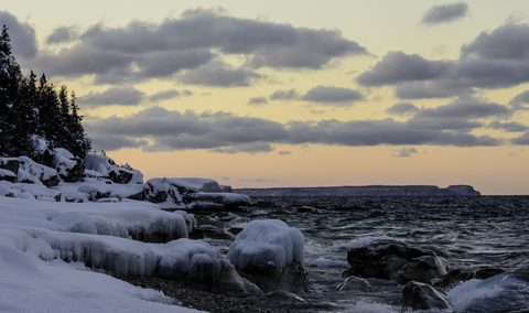 Photo from Snowshoe camping, Bruce National Peninsula Park