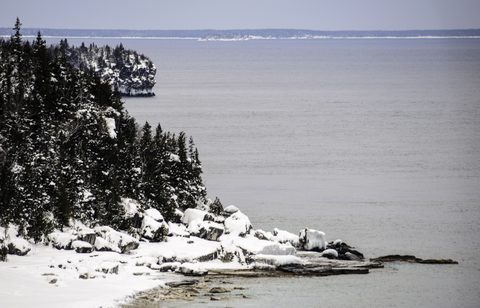 Photo from Snowshoe camping, Bruce National Peninsula Park
