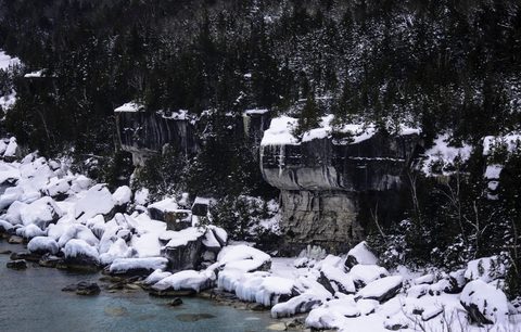 Photo from Snowshoe camping, Bruce National Peninsula Park