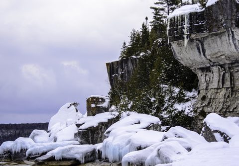 Photo from Snowshoe camping, Bruce National Peninsula Park