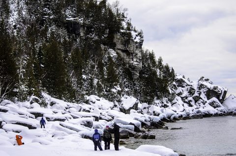 Photo from Snowshoe camping, Bruce National Peninsula Park