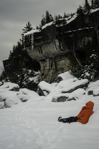 Photo from Snowshoe camping, Bruce National Peninsula Park