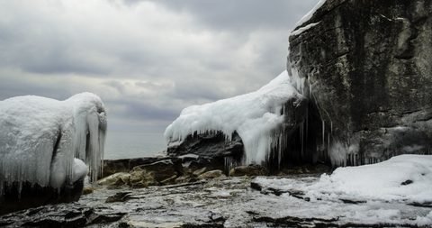 Photo from Snowshoe camping, Bruce National Peninsula Park