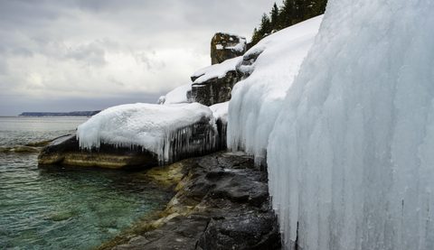 Photo from Snowshoe camping, Bruce National Peninsula Park