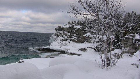 Photo from Snowshoe camping, Bruce National Peninsula Park