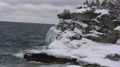 Photo from Snowshoe camping, Bruce National Peninsula Park