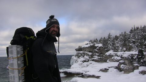 Photo from Snowshoe camping, Bruce National Peninsula Park