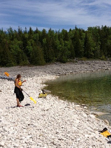Photo from Sea Kayaking, Bruce Peninsula National Park, through paddle