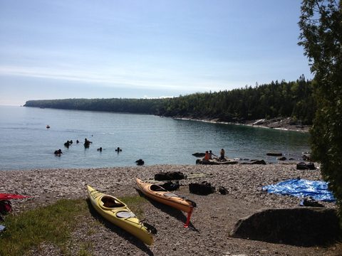 Photo from Sea Kayaking, Bruce Peninsula National Park, through paddle