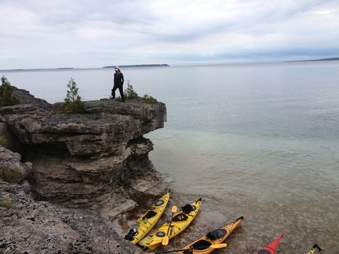 Photo from Sea Kayaking, Bruce Peninsula National Park, through paddle