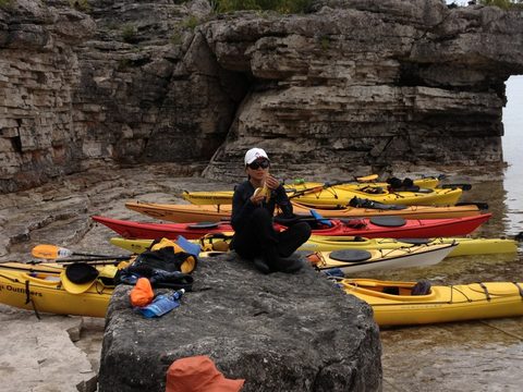 Photo from Sea Kayaking, Bruce Peninsula National Park, through paddle