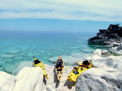 Photo from Sea Kayaking, Bruce Peninsula National Park, through paddle