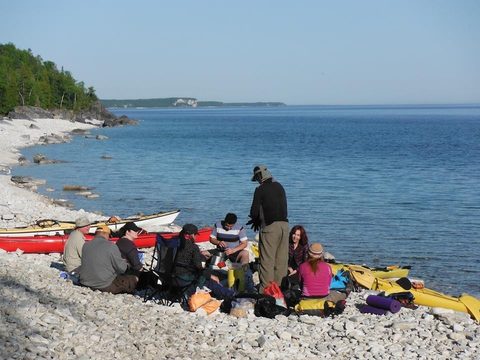 Photo from Sea Kayaking, Bruce Peninsula National Park, through paddle